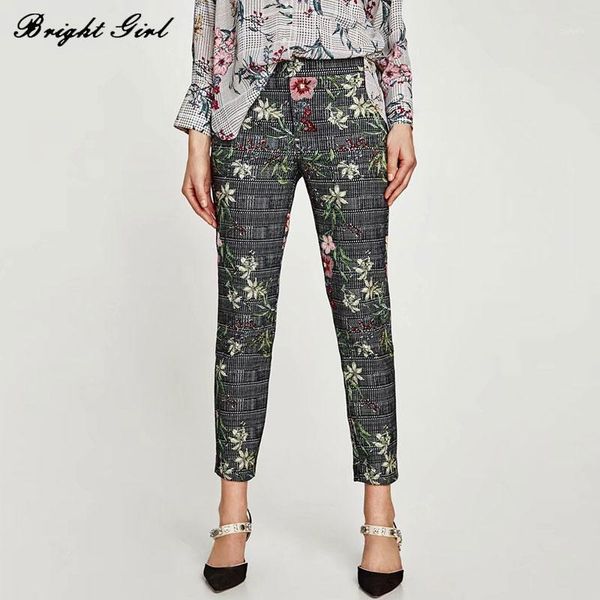 

bright girl flower embroidery jeans women pencil pants autumn fashion female trousers women's jeans new female denim bottom1, Blue