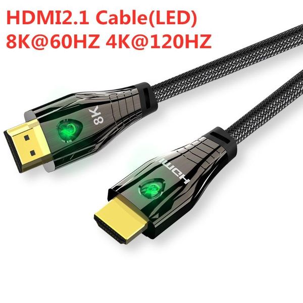 

hdmi 2.1 кабель 4k 120hz hdmi high speed ​​8k 60 hz uhd hdr кабель ycbcr4 полосой пропускания 48 гбит: 4: 4 конвертер для ps4 телевизоров пр