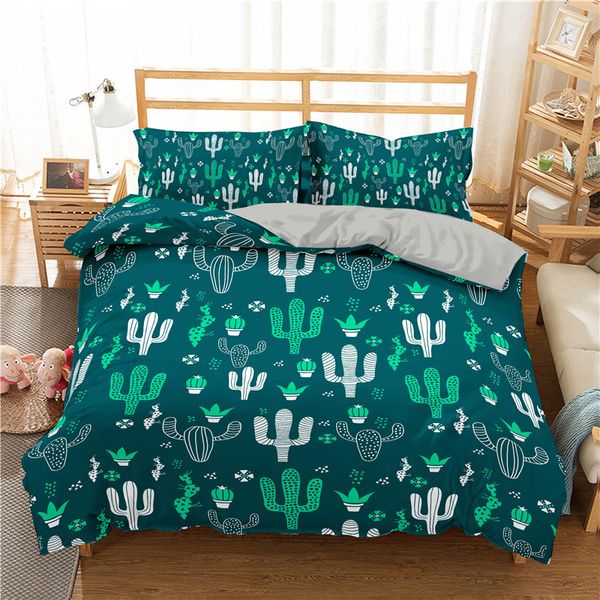 

zeimon cactus bedding set luxury 3d printed duvet cover sets pineapple home decor microfiber bedspread for living room