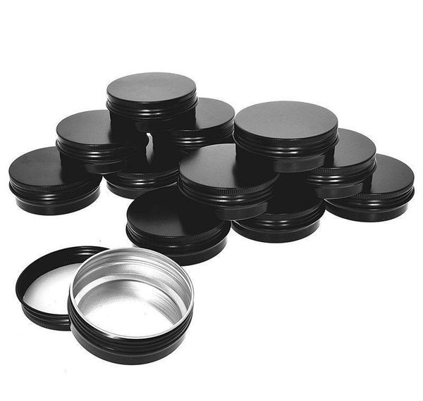 

aluminum tin cans - 40 pack 1oz / 30g round metal tin container screw cans cosmetic sample containers c bbyggg lg2010