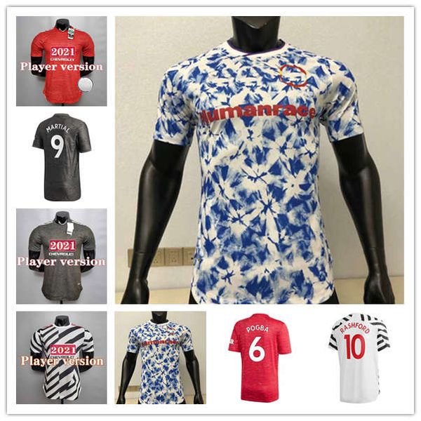 

player version 20 21 man utd sancho soccer jerseys manchester 2020 2021 united b.fernandes martial matic rashford greenwood football shirt, Black;yellow