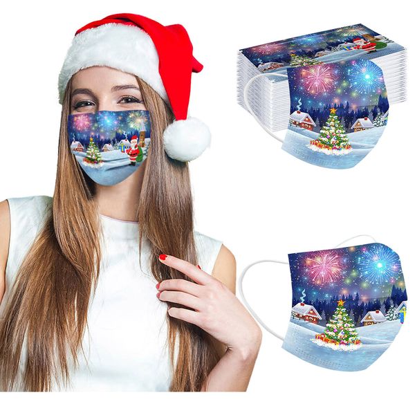 

mascarillas new man christmas 10/ ear 50pcs women disposable face mask industrial 3ply loop