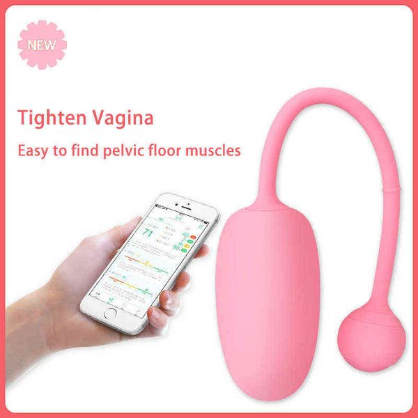 Nxy Vibrators Kegel Master Ball Wireless Vibrator App Пульт дистанционного управления Smart Ben WA Magic Motion Vangina Ball затягивает тренировку Секс-игрушка для женщины 0105