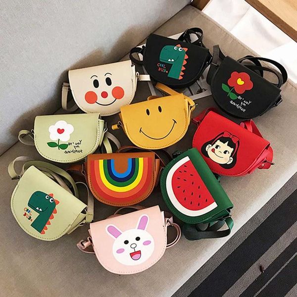 

2020 cute cartoon printing princess coin purses new toddler baby small messenger bags children kids girls princess shoulder bag