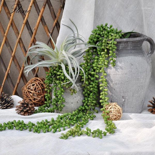 

decorative flowers & wreaths flone artificial plastic fake plant flower vine string lover, tears, succulents wall-mounted wall decoration ac