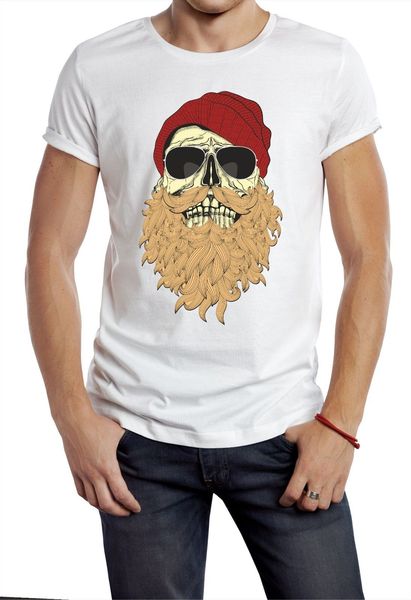 

hipster борода череп панка с очками tee новизна printed yolo white homme 2018 new punk tops спорт толстовка с капюшоном толстовка футболка