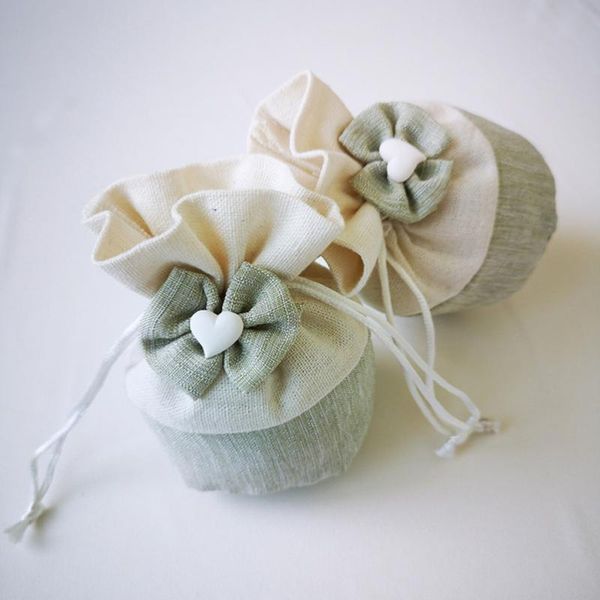 

gift wrap 5pcs drawstring bags burlap candy pouch for storage wedding supply