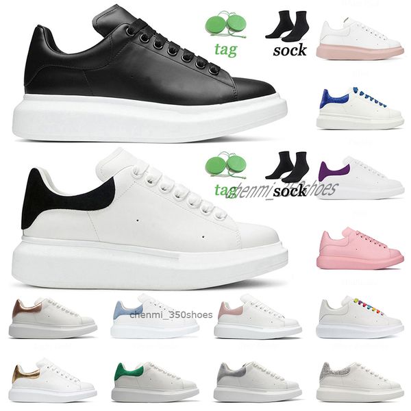 

designer men women casual shoes smart platform trainers luminous fluorescent shoe back leather chaussures pour hommes cm66, White;red