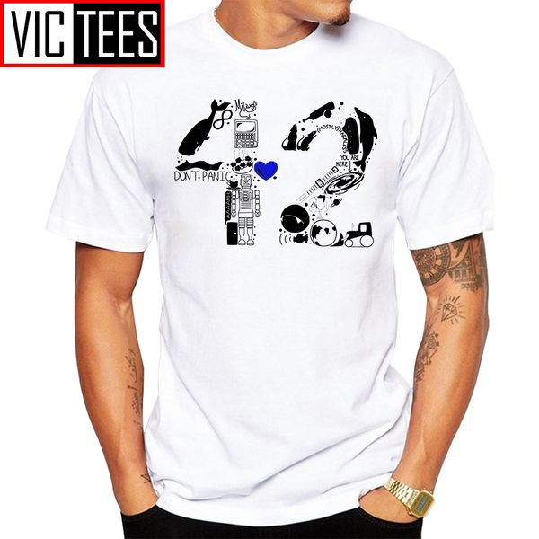 

men the hitchhiker's guide to the galaxy t shirt number 42 men t shirt round collar clothing male sport hooded sweatshirt hoodie