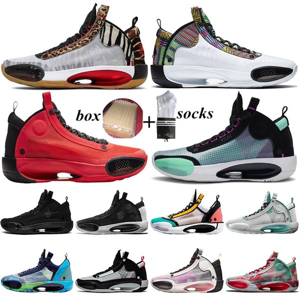 

with box 2021 new 34 34s jumpman basketball shoes for men fashion bayou boys unite blue void heritage mens trainers sports sneakers 40-46, White;red