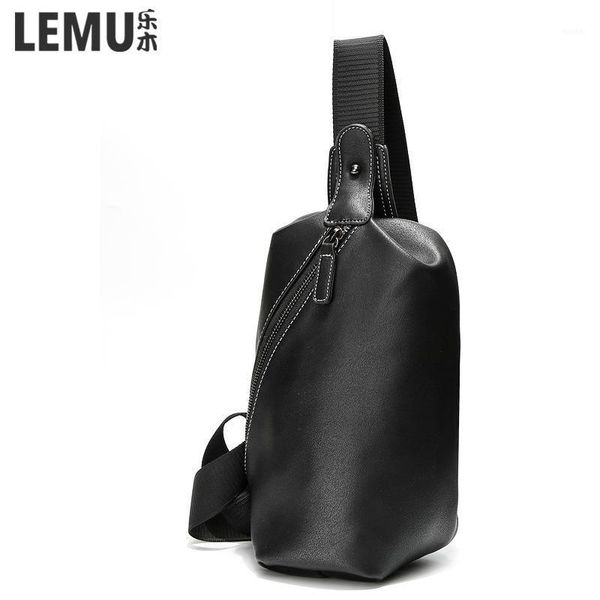 

waist bags style men chest pack pu casual shoulder bag sports knapsack1