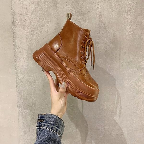 

womens autumn shoes wedge suede elasticated platform ankle boots casual shoes with black punk womens shoes