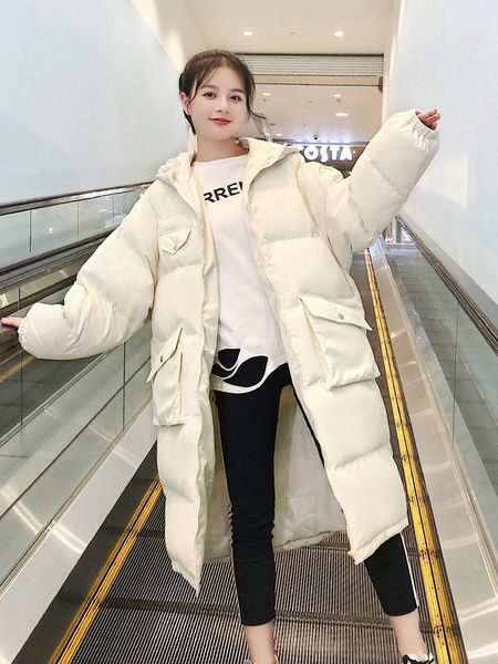 

winter new women's ins thick down padded jacket korean version loose mid-length padded jacket winter tide 201026, Black