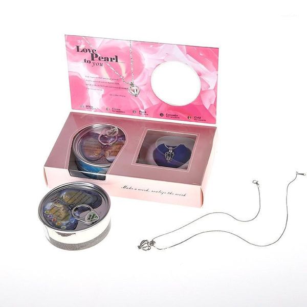 

gift wrap valentine's day diy clam necklace gifts natural freshwater aquaculture 12 zodiac sign pendant box sets1