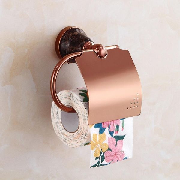 

fashion rose gold bathroom hardware set brass jade base bathroom accessories toilet paper holder rack towel holder wmtcqy mywjqq