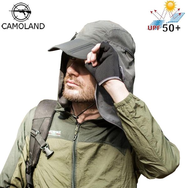 

men women sun hats summer new protective hat face neck flap neck cover ear flap uv protection cap outdoor sports y200602, Blue;gray