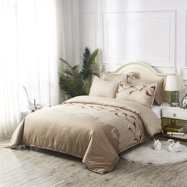 

bedding sets embroidered printed duvet cover pillowcase  twin king washed microfiber 2/3pcs soft breathable1