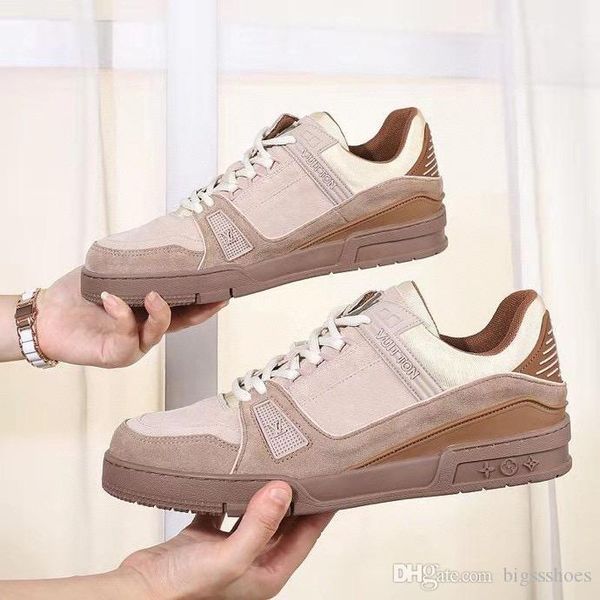 

fashion mens designers shoes colorful rainbow shoe platform sneakers leather trainers casual shoe, Black