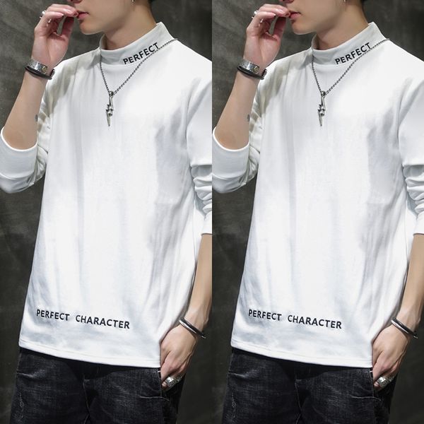 

fh3gy sweater bottom autumn long sweaterwinter new trend men's korean casual slim fashion men's bottom 2020 sweater r4smt, Black