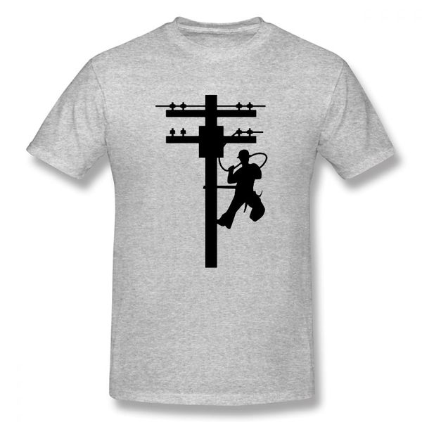

sport lineman cool electrician t-shirt fashion funny birthday cotton short sleeves t shirts causal o-neck tees hip hop oversized