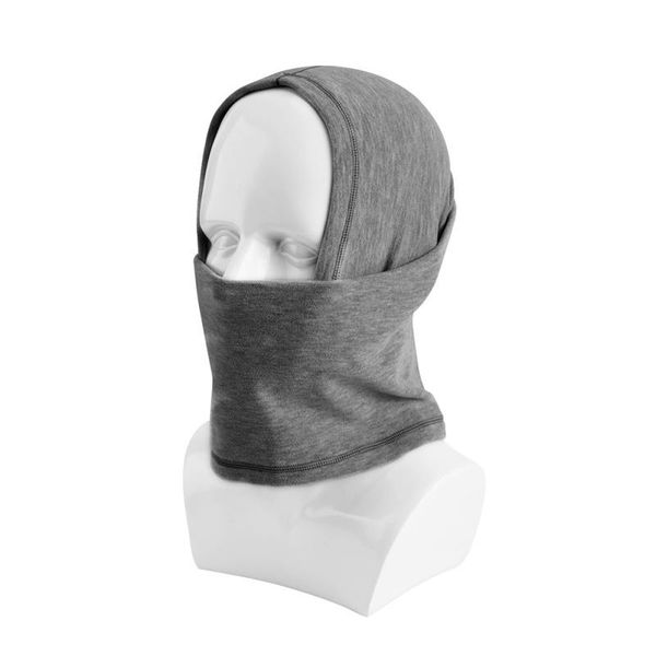 

winter outdoor fleece warmer neck gaiter thermal half face tube cycling snowboard skiing hiking bandana cycling scarf men women, Black