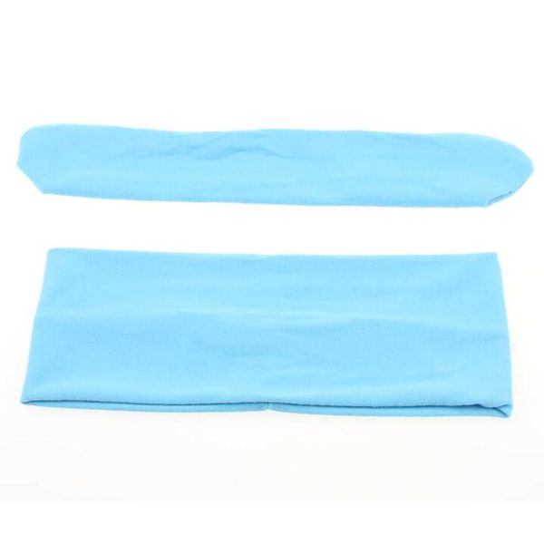 

women's knotted bow rabbit ears headbands yoga sports elastic hair bands turban 10 colors female girls hair accessories headwear q bbyq
