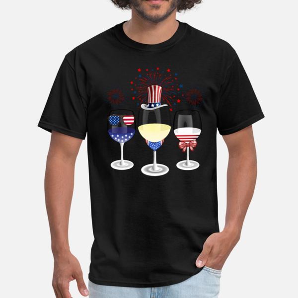 

4th of july wine glasses red white blue wine glass designers graphic t shirt diy print summer tracksuit hoodie sweatshirt