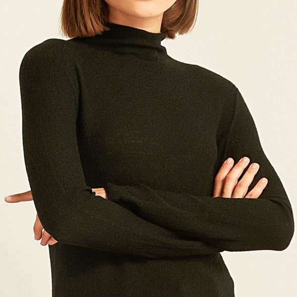 

new seamls all in one woolen sweater for autumn and winter, White;black
