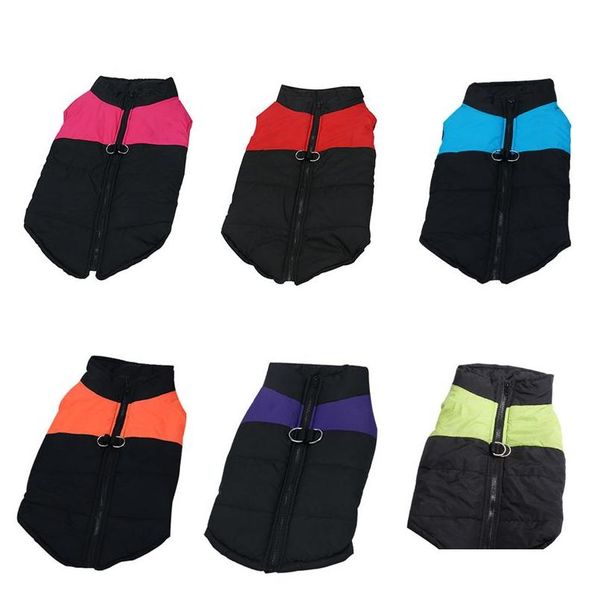 

1pcs pet clothes pet cold weather vest jacket dog down vest dog warm coat clothes 9 sizes 6 colors ua1un