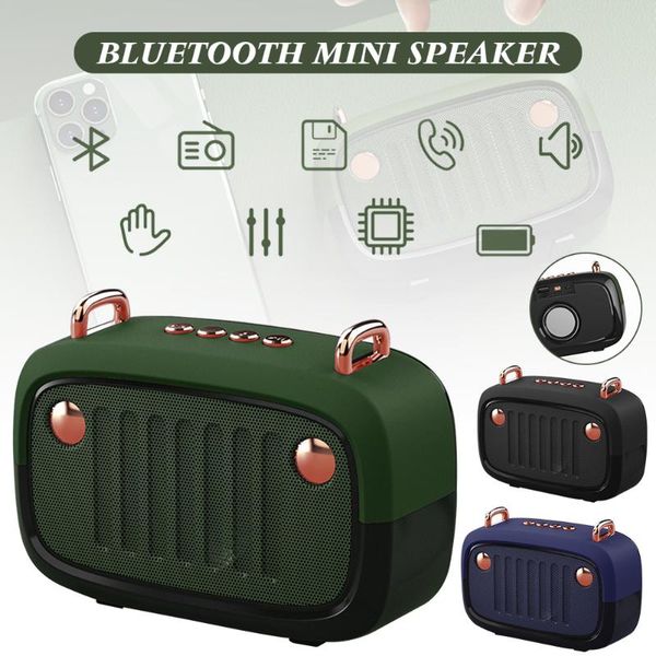 

bluetooth mini speaker 87-108mhz radio rechargeable speaker 3-5h music time hands-calling suppot tf card