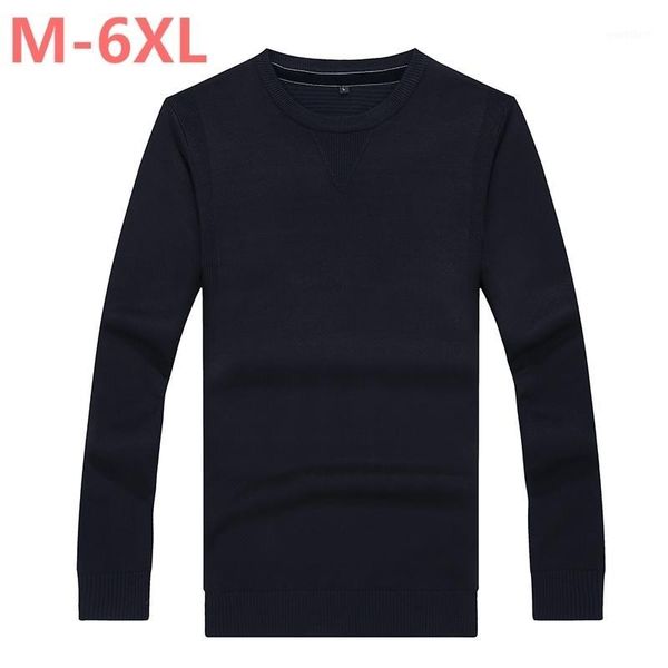 

8xl 6xl 5xl 4xl brand casual sweater o-neck solid slim fit men long sleeve patchwork male pollover sweater clothes agasalho masc1, White;black