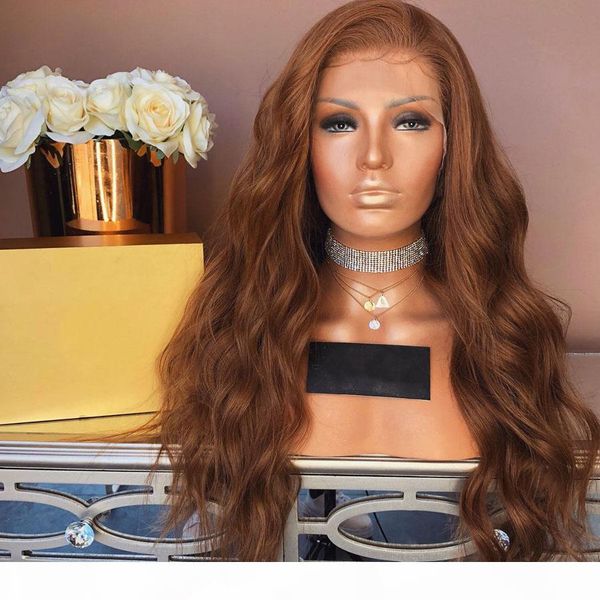 

brazilian body wave 13x6 lace front human hair wigs brown 360 lace frontal wig for black women pre plucked natural hairline