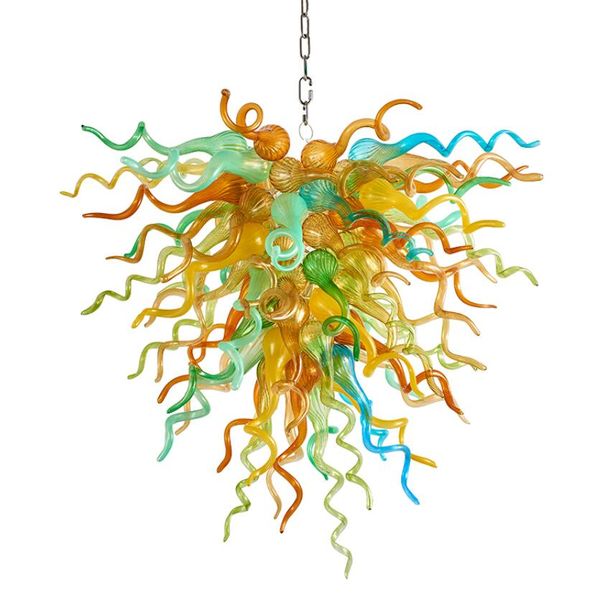 

handmade blown glass chandeliers colorful hanging light fixture for bedroom living room