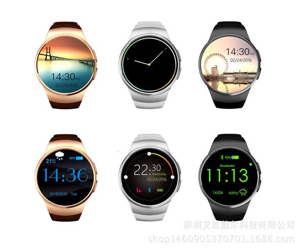 

new kw18 smart watch heart rate pure round dial ipsbgt