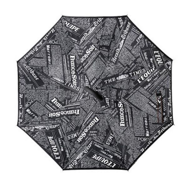 

2018 складной long shank двухслойный перевернутый зонтик ветрозащитный обратный c крюк мужской golf umbrella обратный зонтики для женщин bby