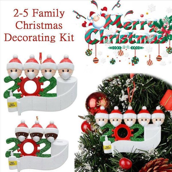 

pvc 2020 quarantine christmas ornament 8 styles pvc mask snowman xmas tree hanging pendant christmas decorations cca12537 60pcsiz00