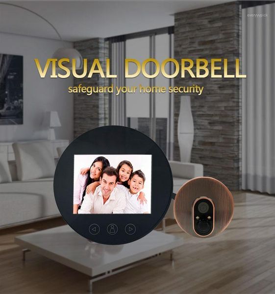 

2.8 inch 720p visual doorbell peephole viewer video door phone1