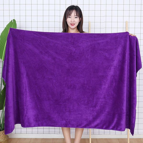 

water absorption quick-dry home l large size massage bath towel superfine fiber soft beauty salon steaming bed sheet