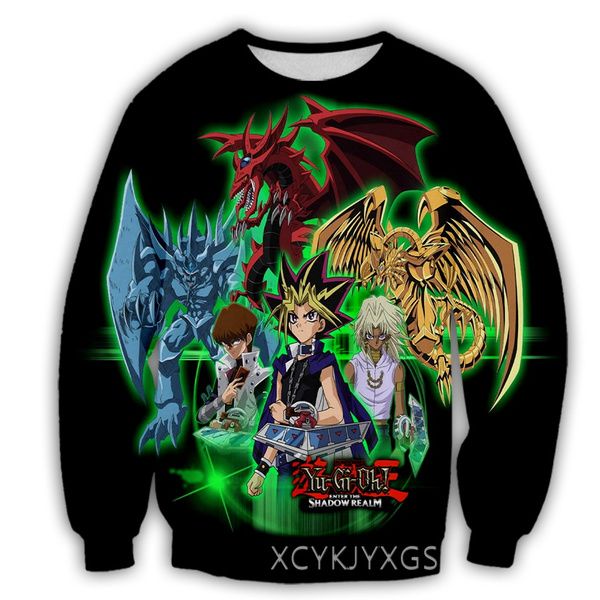 

anime yu-gi-oh 3d print causal clothing new fashion men women sweatshirt a498, Black