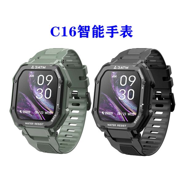 

2021 new c16 smart wristwatch information call reminder heart rate blood prsure multifunction watch