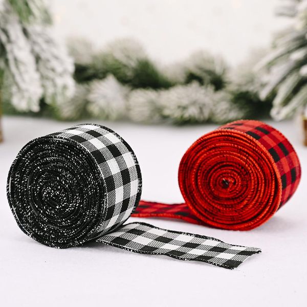 

2 ролл практическая прочный портативный ткань сатин ленты рождество ленты декоративные ленты для детей 2 ролл bbyuog hotclipper