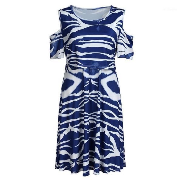 

maternity dresses sagace pregnant women strapless breastfeeding stitching hollow waist dress baby mother ink painting blooming seaside beach, White