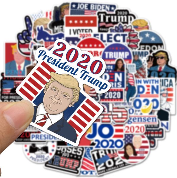 

the latest 1 pack = 50 us presidential election stickers decoration, us president trump stickers