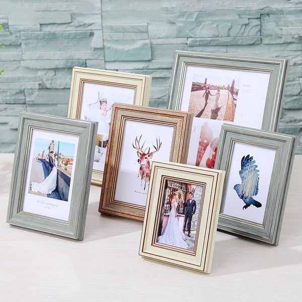 

1 pc classic picture frame resin p wall frame diy poster for wall hanging picture for living room soporte fotos1