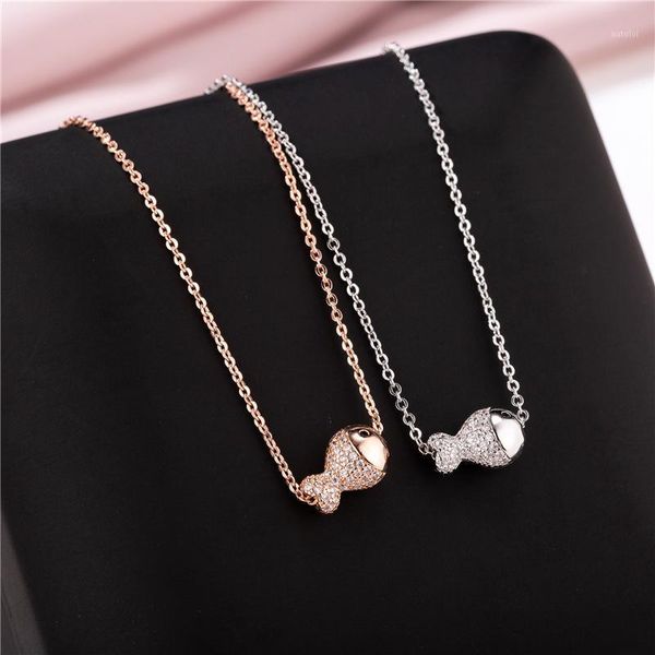 

tide necklace female is lovely set get small fish clavicle chain temperament popularity joker is acted the role of article1, Silver