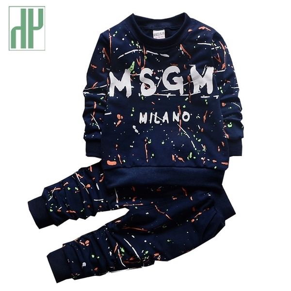 

hh toddler outfits boys clothes autumn winter kids tracksuit clothes hooded+pant children clothing suit for boys sets 2 3 4 year 201031, White