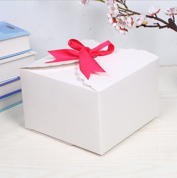

12pcs large gift box packaging paper box with ribbon white brown kraft present big gift large packaging for wedding