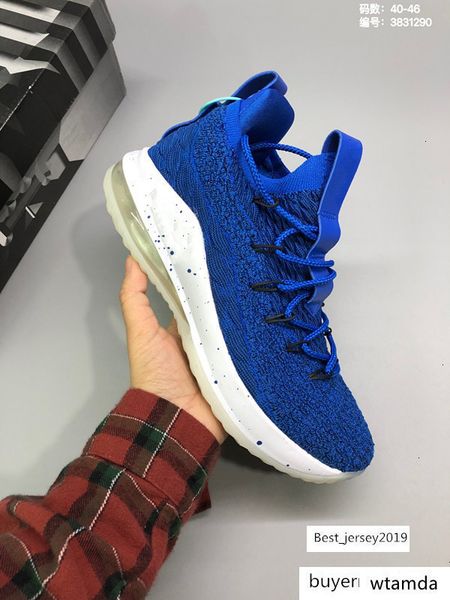 

for basketball james mens 15 15s ep sport black white blue breathable sports sneakers shoes designer trainers training size -12