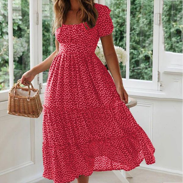 

summer beach dress women sundress black bohemian casual women long dress square collar print boho maxi ladies new cdr1349, Black;gray