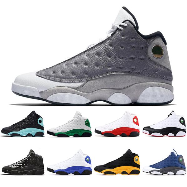 

flint 13 13s jumpman men women basketball shoes wheat cap and gown lucky green grey to cny mens trainers sports sneakers